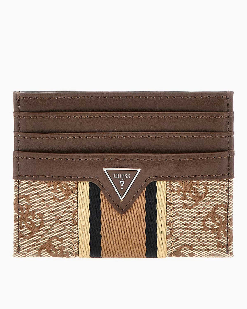 Guess Madrid Logolu Kartlık Beige / Brown