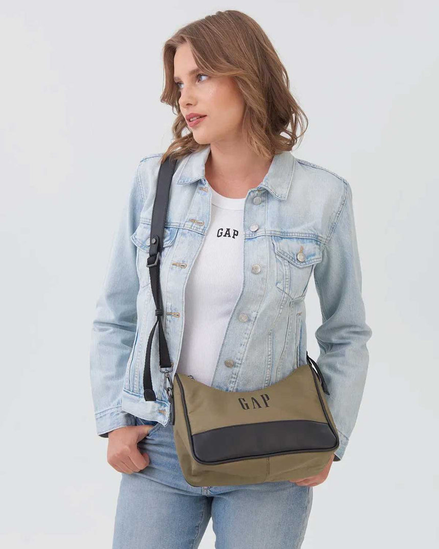 Gap Kadın Omuz Çantası Haki - Siyah