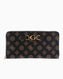 Guess Cheque Large Monogram Cüzdan Mocha Logo