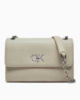 Calvin Klein Convertible Shoulder Zincir Detaylı Omuz Çantası Gray Morn