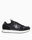 Calvin Klein Runner Sock Lace Up Sneakers Black/Bright White