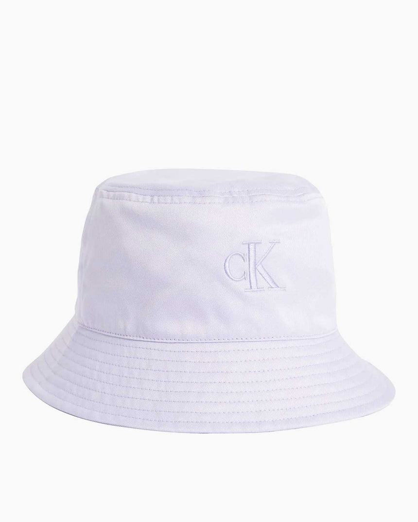 Calvin Klein Monogram Embro Bucket Hat Şapka Purple