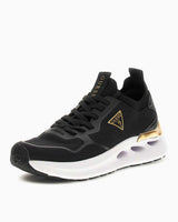 Guess Solite Gold Logo Detaylı Sneaker Black