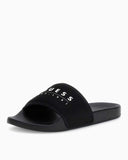 Guess Logo Yazılı Terlik Black