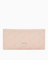 Guess Noreen Card Holder Monogram Cüzdan Dusty Rose Logo