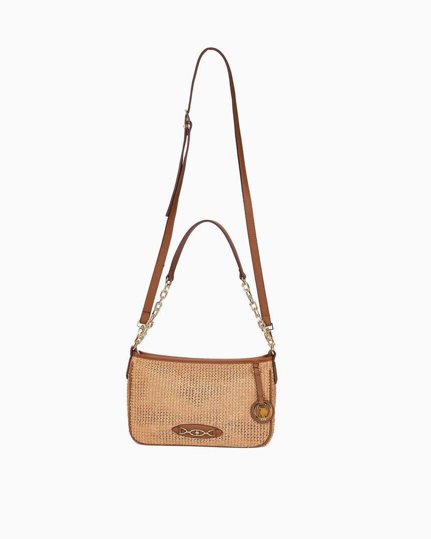 Us Polo Assn Logolu Çapraz Askılı Çanta Koyu Bej