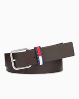 Tommy Hilfiger Ryan Fixed Belt Kemer Dark Brown