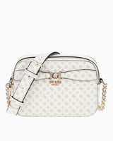 Guess Eliette Logo Crossbody Çapraz Askılı Çanta White Logo