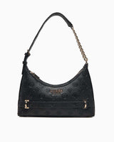 Guess Zarela Zincir Detaylı Omız Çantası Black Logo