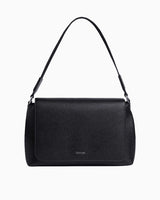 Calvin Klein Sleek Nylon Shoulder Bag Metal Logolu Omuz Çantası Black