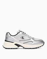 Calvin Klein Trailblazer Hike Runner Mesh Erkek Sneaker Silver/Black/Marshmallow