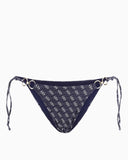 Guess String Brief Bikini Altı 4G Rustic Blue Aop