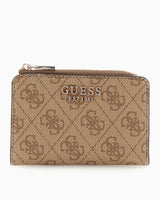 Guess Laurel Slg Zip Around Cüzdan Latte Logo