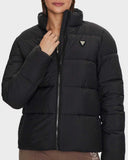 Guess New Claudia Kadın Aktif Hafif Şişme Mont Jet Black A996