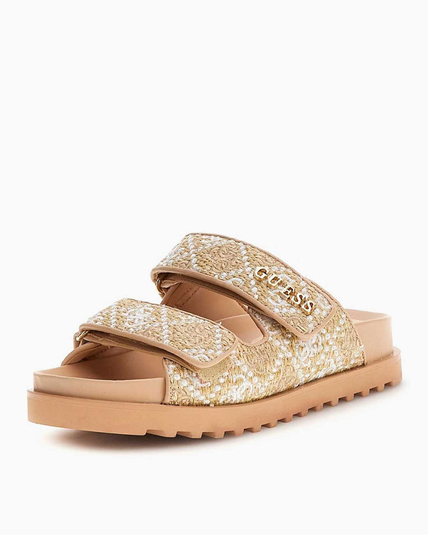 Guess Fadelizz Çift Bantlı Terlik Cream