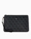Guess Hull Medium Pouch Monogram Portföy Çanta Black
