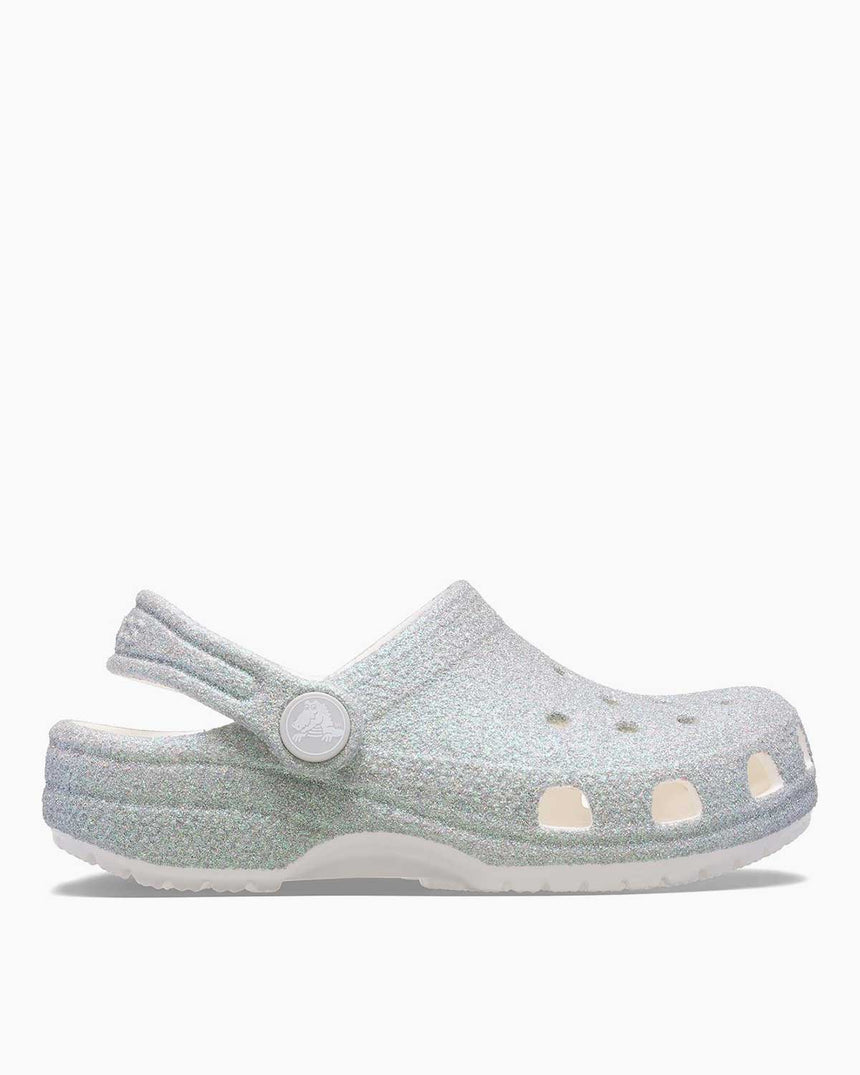 Crocs Classic Iridescent Glitter Terlik White
