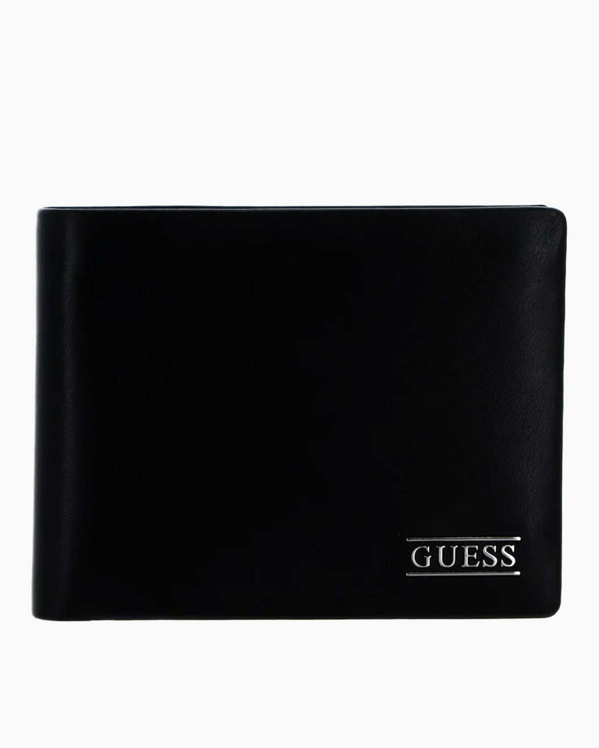 Guess New Boston Erkek Katlanabilir Deri Cüzdan Black