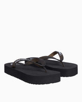 Calvin Klein Beach Flatform Flip Flops Terlik Black/Bright White