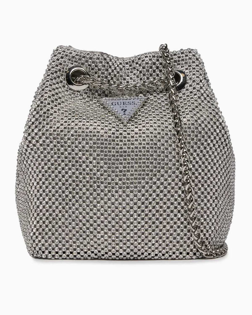 Guess Lua Pouch Taşlı Büzgülü Çanta