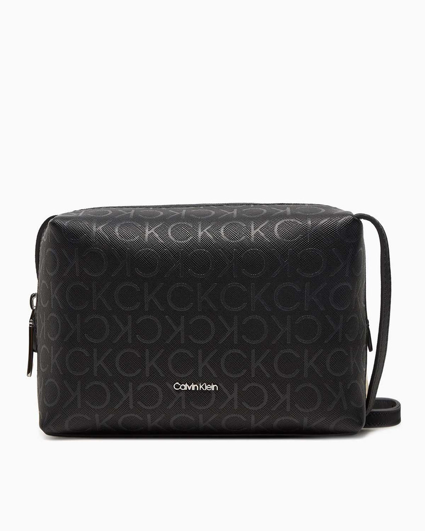 Calvin Klein Must Mini Monogram Çapraz Askılı Çanta Black Monogram