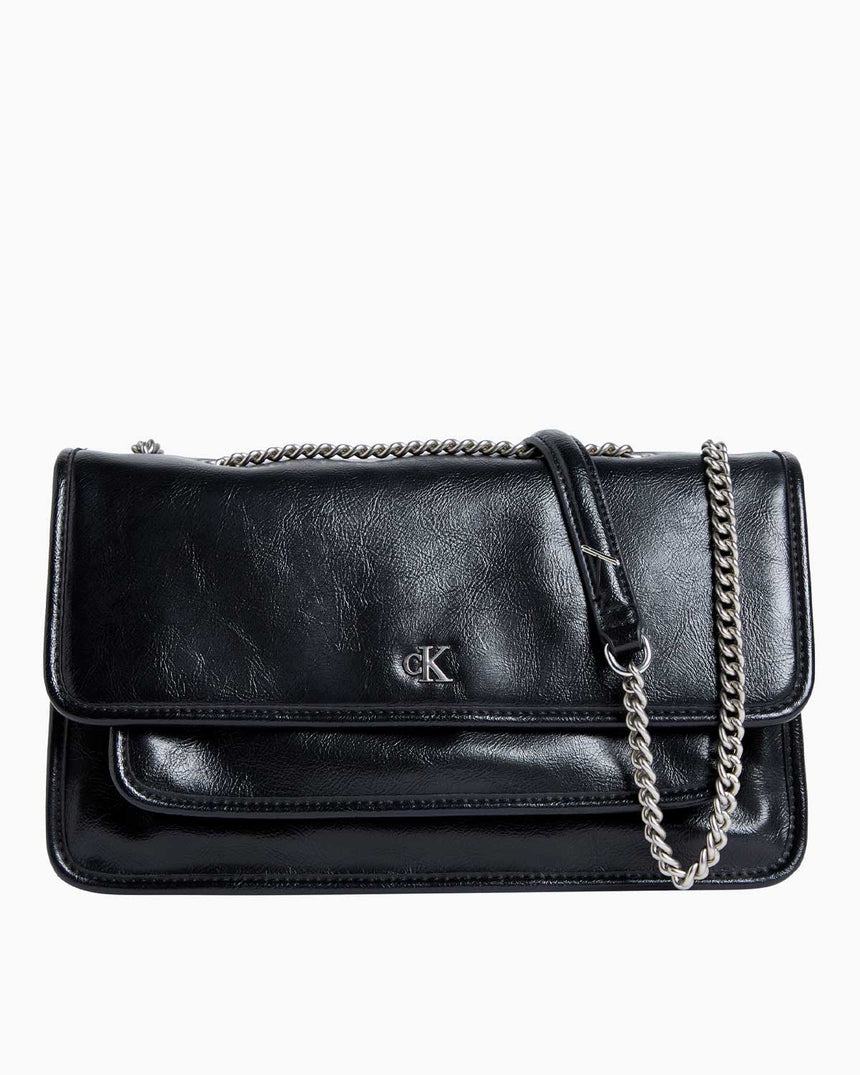 Calvin Klein Chain Flap Omuz Çantası Na Black
