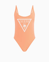 Guess One Piece Logo Detaylı Mayo Light Afterglow
