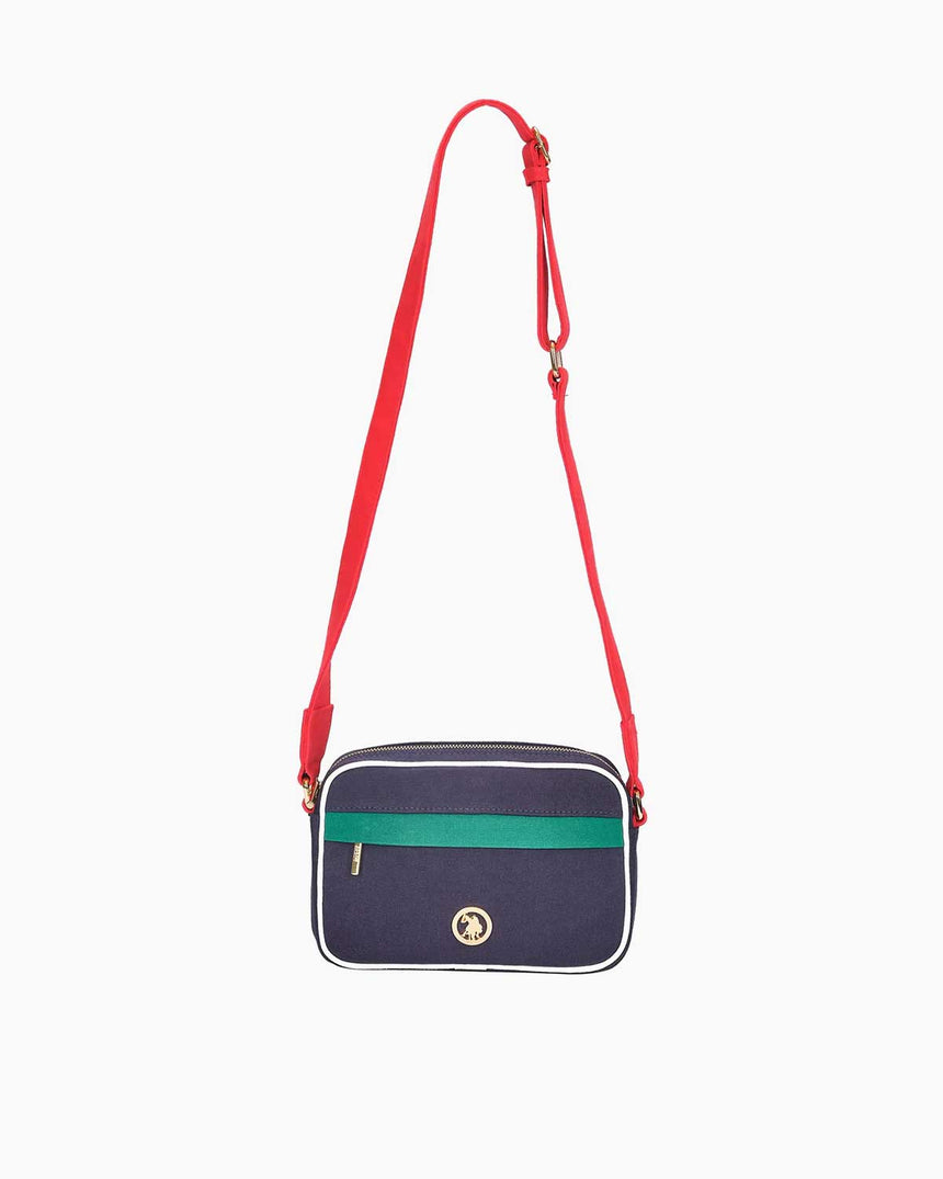 Us Polo Assn Ön Cep Fermuar Detaylı Çapraz Askılı Çanta Lacivert