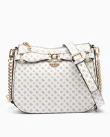 Guess Eliette Logo Crossbody Çapraz Askılı Çanta White Logo