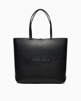 Tommy Hilfiger Ess Must Tote Logolu Omuz Çantası Black