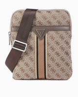 Guess Milano Monogram Çapraz Askılı Çanta Beige / Brown