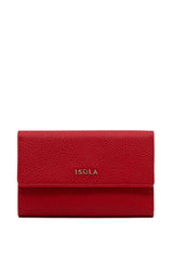 Isola Mary Kadın Hakiki Deri Cüzdan Kırmızı