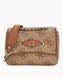 Guess Izzy Convertible Çapraz Askılı Çanta Latte Logo