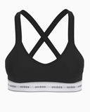 Guess Carrie Padded Triangle Bralet Jet Black