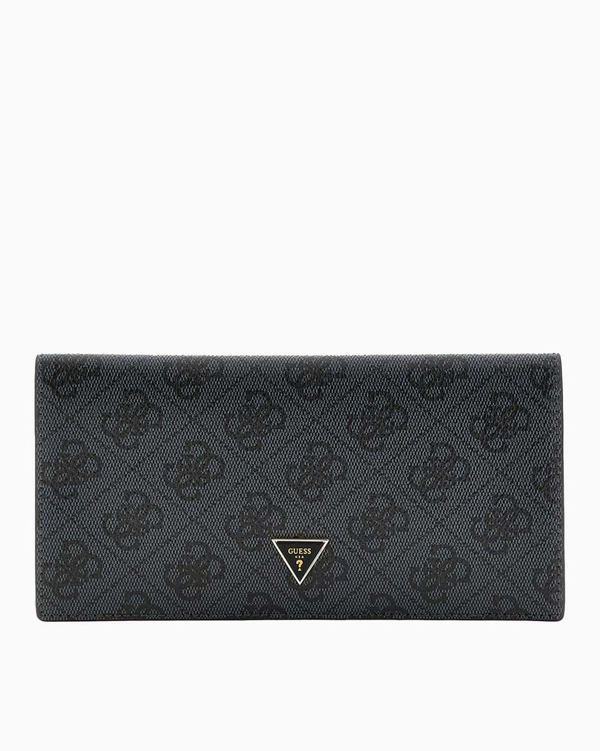 Guess Noreen Card Holder Monogram Cüzdan Coal Logo