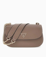 Guess Daryna Convertible Mıknatıs Kapaklı Omuz Çantası Dark Taupe