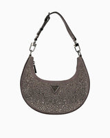 Guess Lua Taşlı Omuz Çantası Pewter
