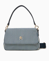 Tommy Hilfiger Poppy Summer Conv Kadın Çapraz Askılı Çanta Space Blue Stripes