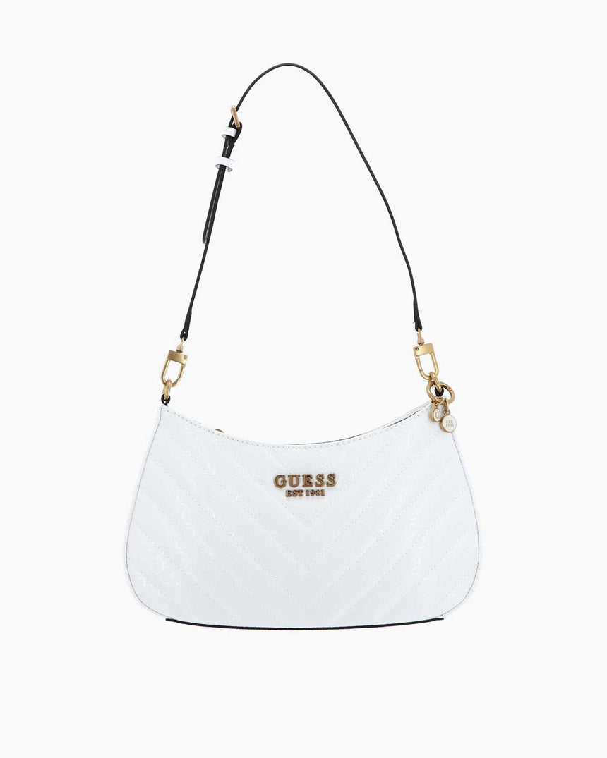 Guess Jania Top Logolu Omuz Çantası White