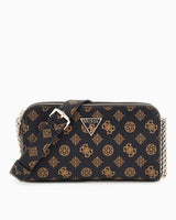 Guess Eco Erica Monogram Baskılı Çapraz Askılı Çanta Mocha Logo