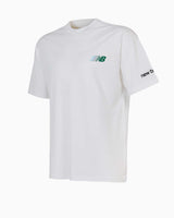 New Balance Lifestyle Kol Logo Detaylı Erkek Tshirt Beyaz