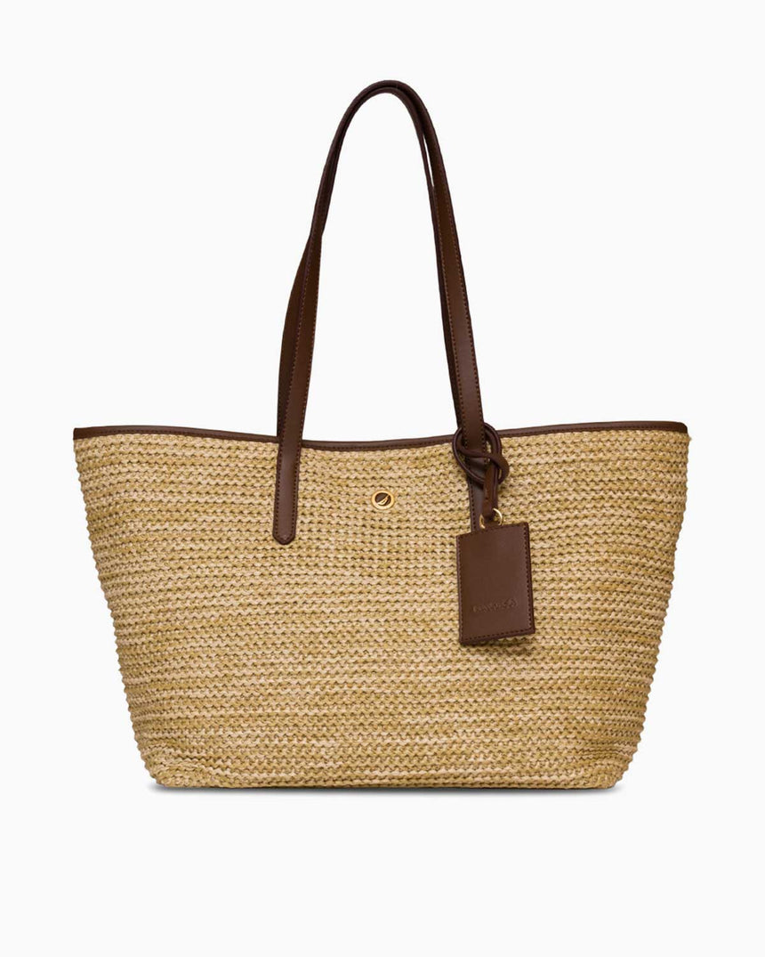 Nautica Logolu El Çantası Bej - Açık Kahve