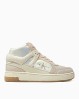 Calvin Klein Basket Cupsole High Mix Kadın Sneaker Creamy White/Eggshell/Whisper Pink