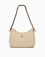 Tommy Hilfiger Refined Chain Zincir Detaylı Omuz Çantası Beige
