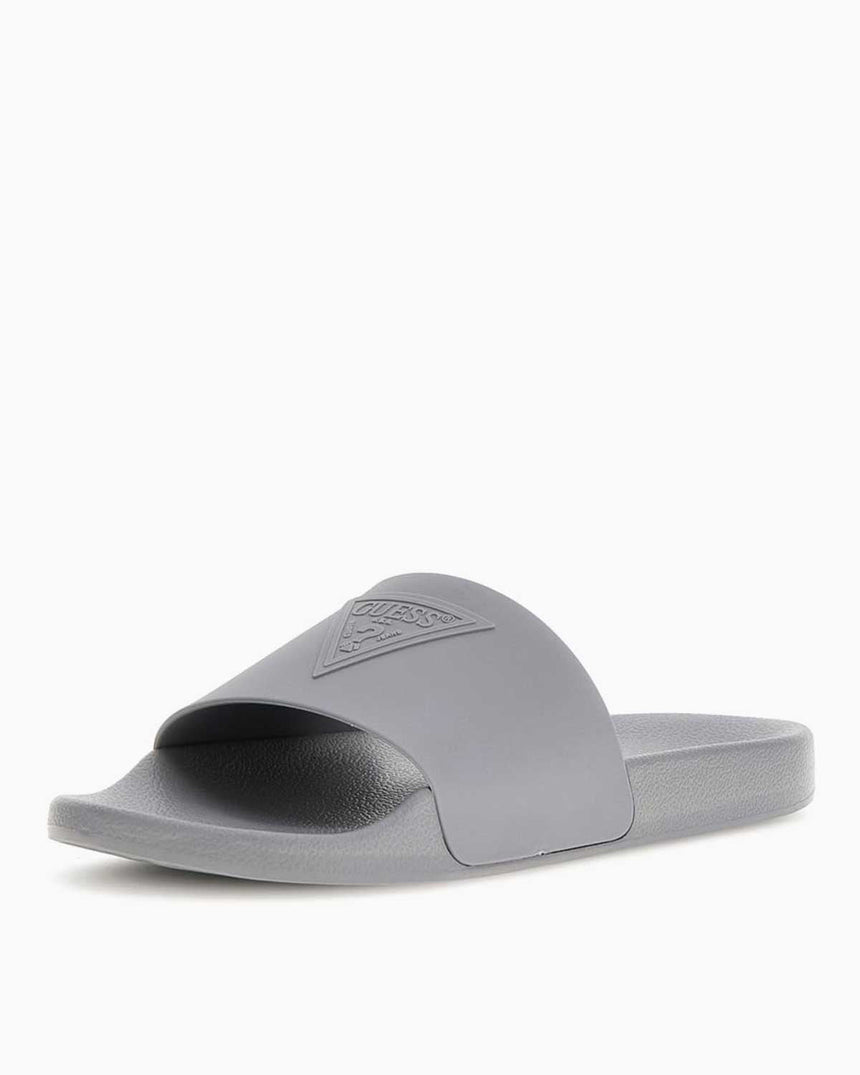 Guess Logo Plaj Terlik Grey