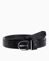 Calvin Klein Metal Round Bucklet Kemer CK Black