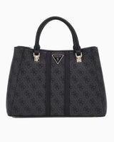 Guess Noreen Satchel Monogram El Çantası Coal Logo