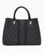 Guess Noreen Satchel Monogram El Çantası Coal Logo