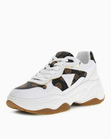 Guess Hapyy Monogram Logo Detaylı Sneaker White Brown