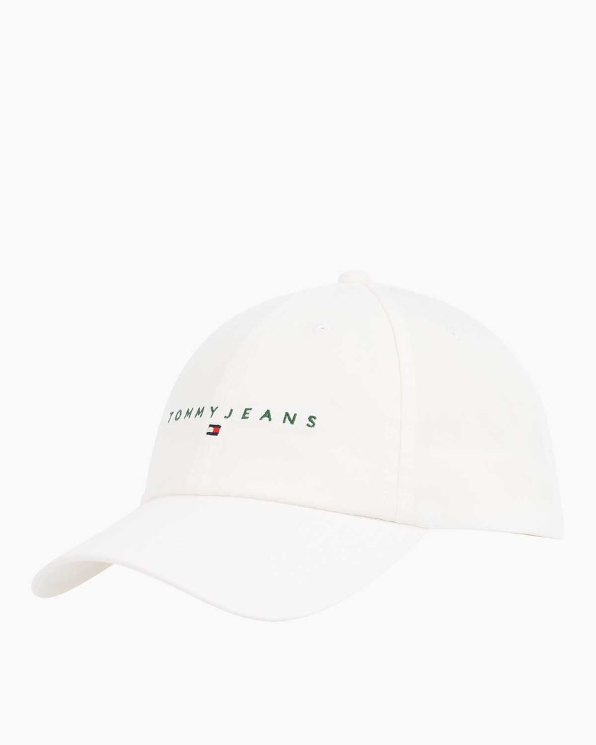 Tommy Hilfiger Linear Logo Şapka Ancient White